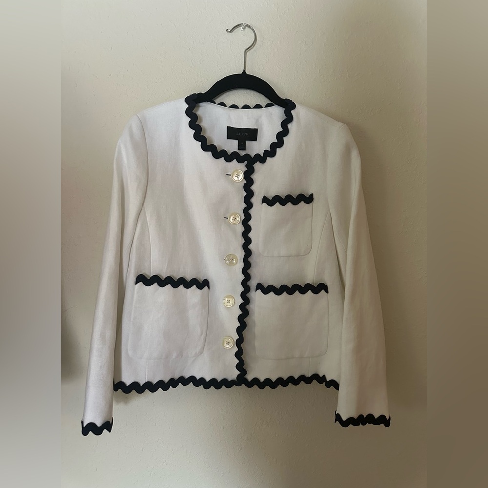 Linen J. Crew Jacket